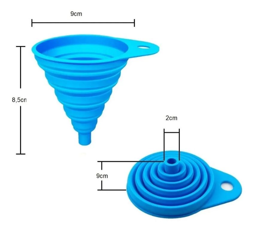 EMBUDO DE SILICONA PEGABLE